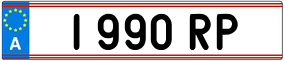 Trailer License Plate
